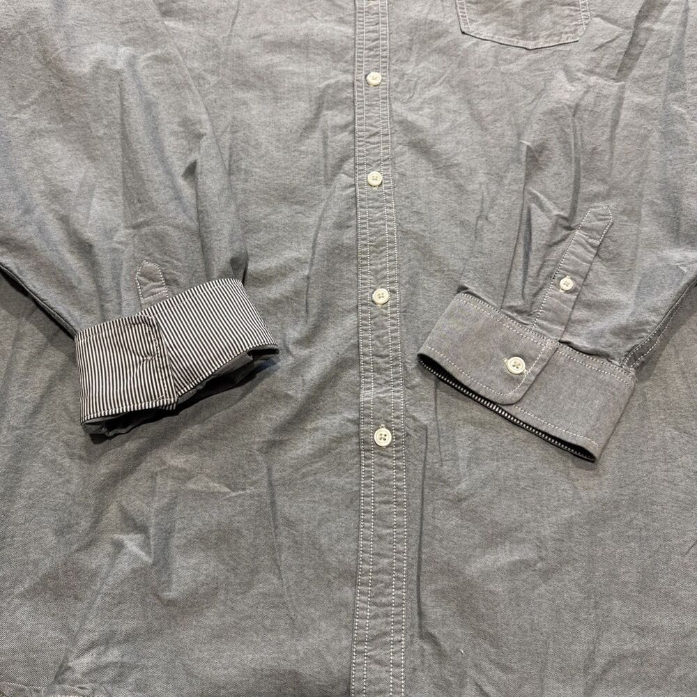 Ross&Freckle Men's Long Sleeve Button Up Reversible Cuff Shirt Sz XXXL - Picture 3 of 8